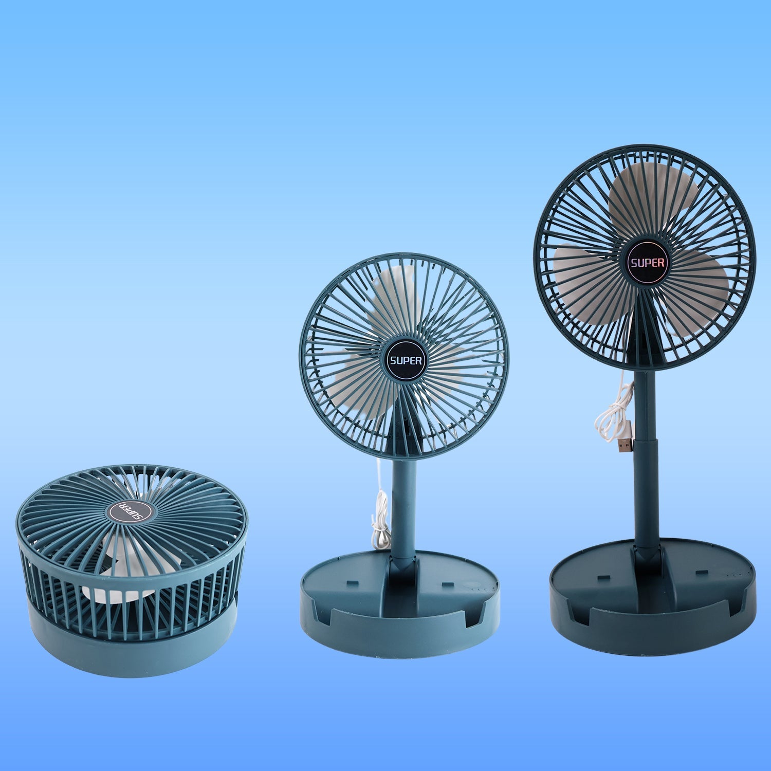 Adjustable Portable Desktop Fan - Telescopic Silent Personal Cooling for Office & Travel (Battery Not Include) Adjustable Portable Desktop Fan - Telescopic Silent Personal Cooling for Office & Travel (Battery Not Include)